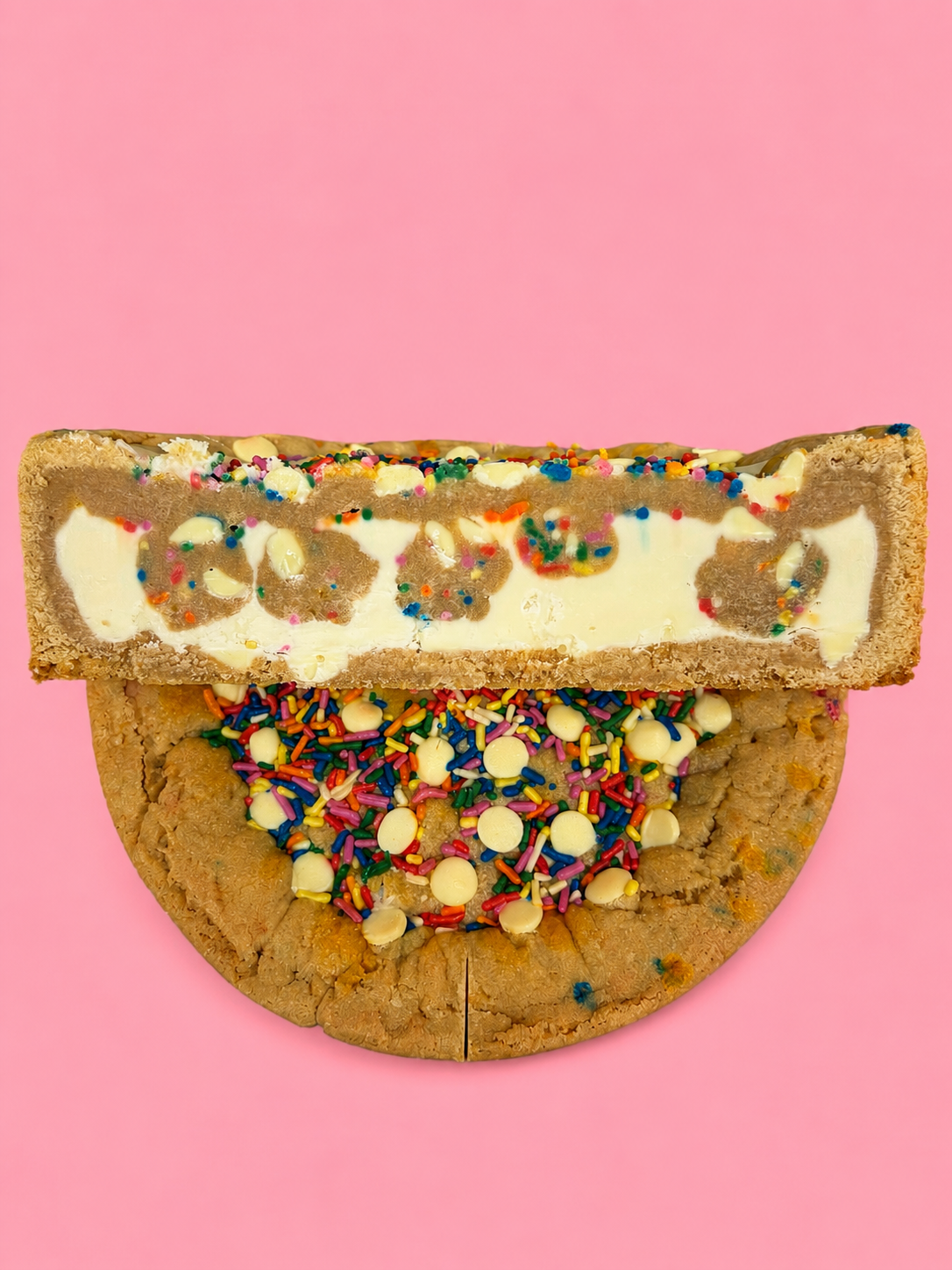 Birthday Cookie Dough Cookie Pie Slice
