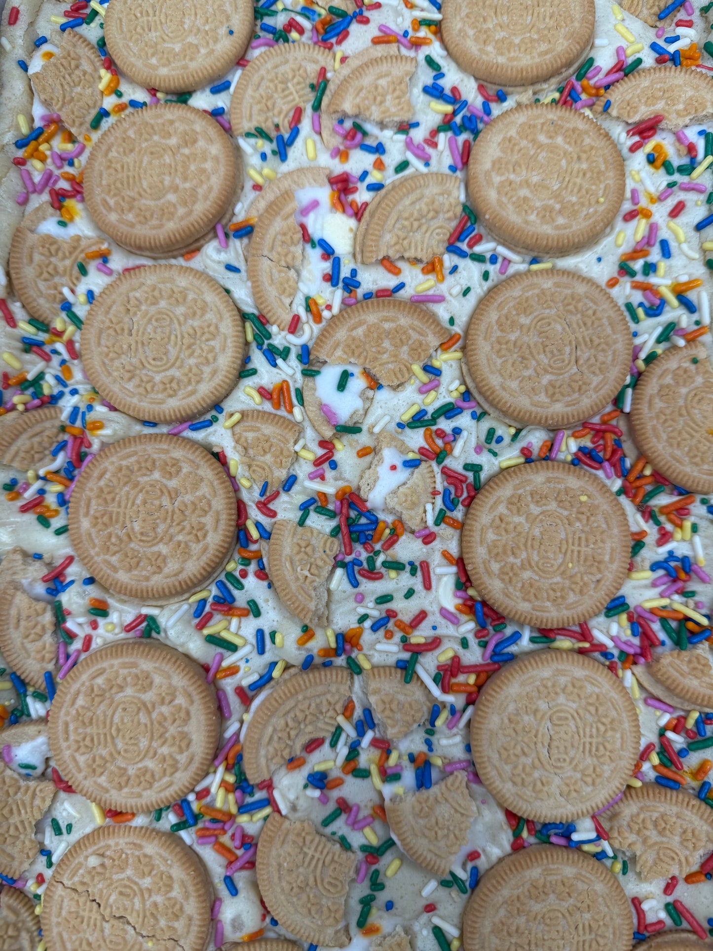 Gold Oreo Funfetti Blondie